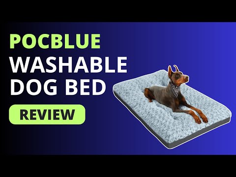 POCBLUE Deluxe Washable Dog Bed for Large Dogs Dog Crate Mat Review