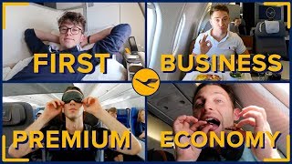 Flying With LUFTHANSA In All Four Classes: First Class, Business, Premium \& Economy