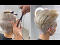 Short Pixie Haircut and Hairstyle for women | Very Short layered cutting tips & techniques