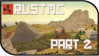 Rust MC Gameplay Part 2 - Meeting Some Friends (Rust in Minecraft Mod)