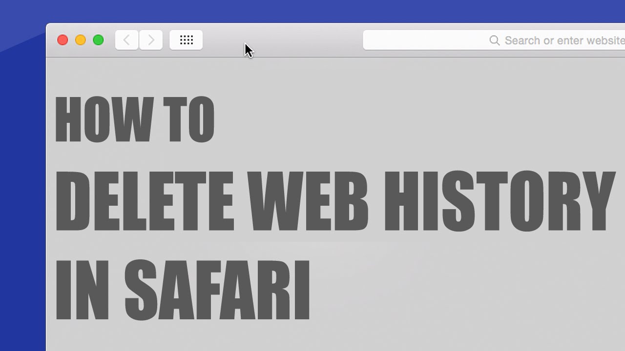 How To Delete Web Browsing History in Safari on Mac Yosemite - YouTube