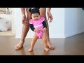 BABY'S FIRST STEPS!!! (6 MONTHS OLD!)