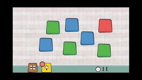 Logic Master 1 - Mind Twist Level 21 Solution | Touch top left blue button after passing all red