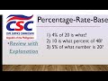Percentage-Rate-Base/CSC Review/Civil Service Exam