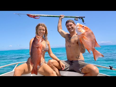 ELUSIVE CATCH Hunting For Fresh Seafood Catch Cook In The Middle Of The OCEAN