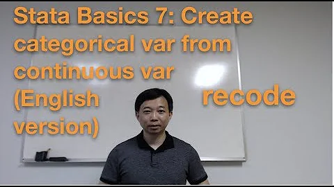 Stata Basics 7: Create categorical var from continuous var recode(English version)