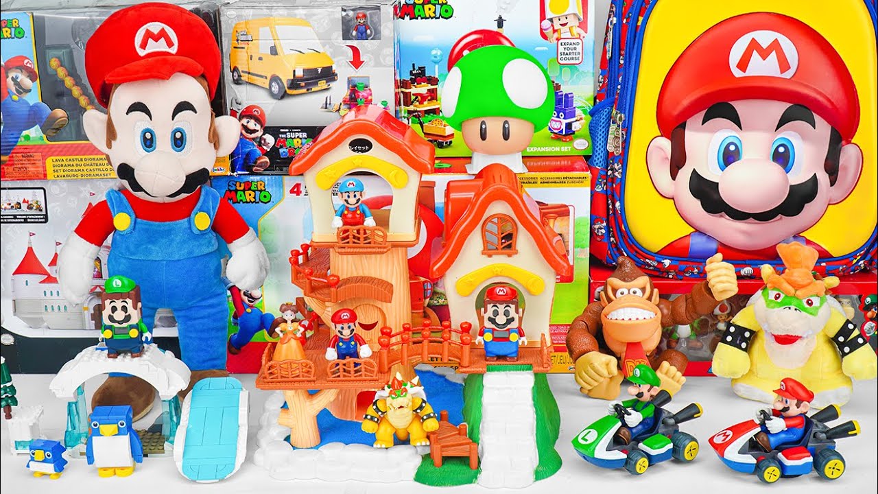 Super Mario Bros Unboxing Toys Review 🏰 Super Mario Bros Adventure House Playset 🍄 Mario ASMR #3