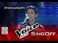 The voice kids philippines 2015 singoff performance the man who cant be moved by benedict