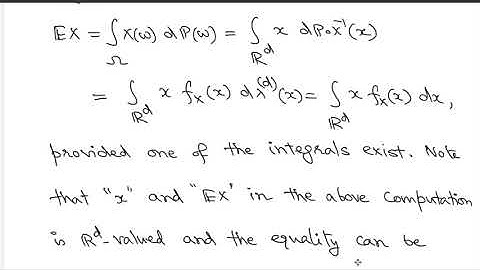 Lecture : 38 Expectation of Absolutely Continuous RVs