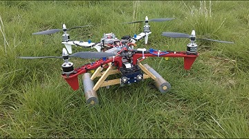 Raspberry Pi Quadcopter construction part 6 : ESC, motors, Ras-Pi A+, GPS, telemetry