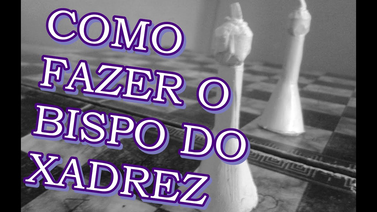 Como fazer a peça Bispo do xadrez - jogo ecológico - peça de papel 