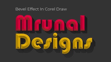 Bevel Effect In Corel Draw | How to use bevel effect on text in Corel draw 2021 | Coreldraw Tutorial
