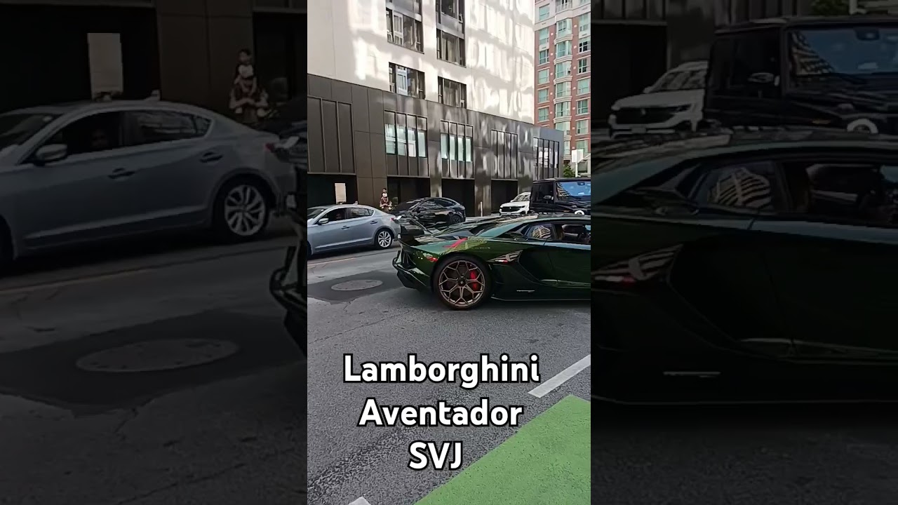 Toronto Carspotting | Lamborghini Aventador SVJ | Yorkville Exotic Car Show 2025