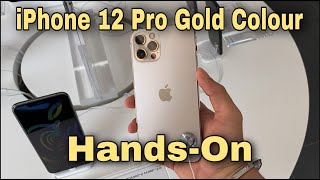 Iphone 12 Pro Gold Colour Hands On And Overview Youtube