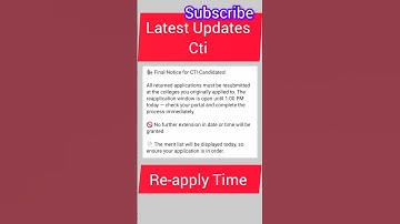 cti Re-apply latest updates #ctijobs #ctiupdates #ctiapply #ctiapplicationtips #ctiupdates