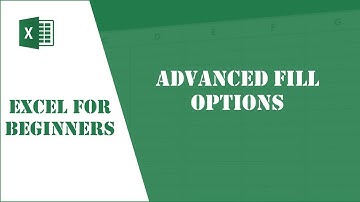 Excel Tutorial 7 - Advanced Fill Options