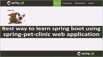 Spring Pet Clinic (Sample application provided by Spring) | Spring Boot | Thyme Leaf