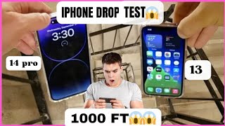 IPHONE 14 Vs. IPHONE 13 Drop Test results 😱🌡️#information#drop#testing#iphone14 #iphone13(watch end)
