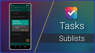 Tasks - Sublists