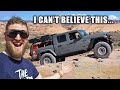 First Time Off Road in My 800hp Supercharged Hellcat Jeep Gladiator on 40s &amp; tons