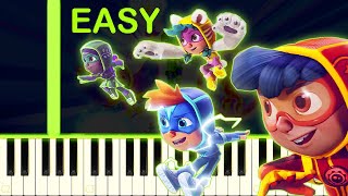 ACTION PACK THEME - EASY Piano Tutorial