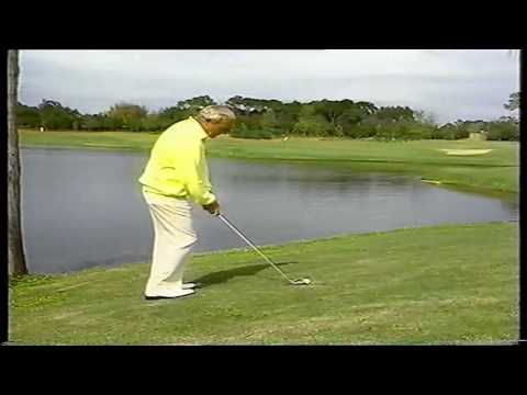 An homage to Arnold Palmer's famous 'driver off the deck' at Bay Hill