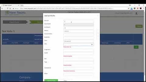 NewSeptic Septic Design Soil Analysis Add Soil Profiles