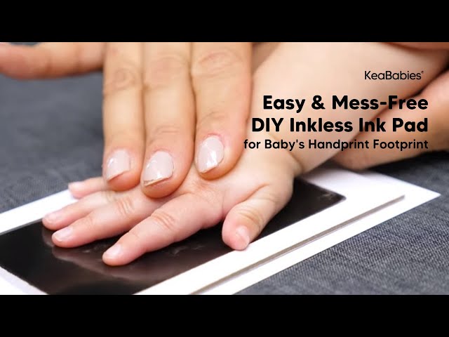 Easy & Mess-Free DIY Inkless Ink Pad for Baby's Handprint