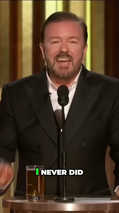 Ricky Gervais Unfiltered Moments at the Golden Globes - YouTube