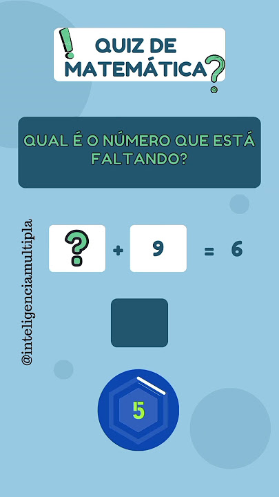 Quiz de matemática básica - 10 questões 