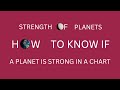 Class  285  strength of planets  how to assess in a simple way