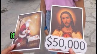 Rich man tests street girl with image of Jesus and her reaction made us cry