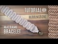 Herringbone Bracelet DIY Macrame Chevron Pattern