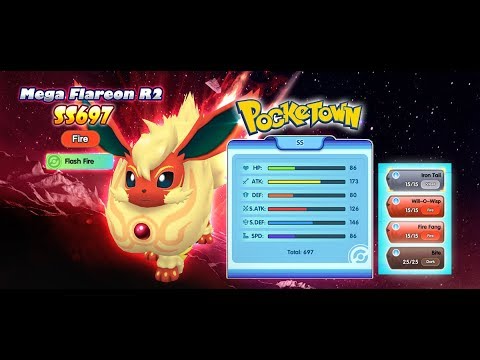 Pocketown - Mega Flareon R2 - YouTube