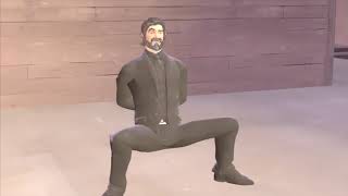 John Wick dances to Russian Hardbass Animation