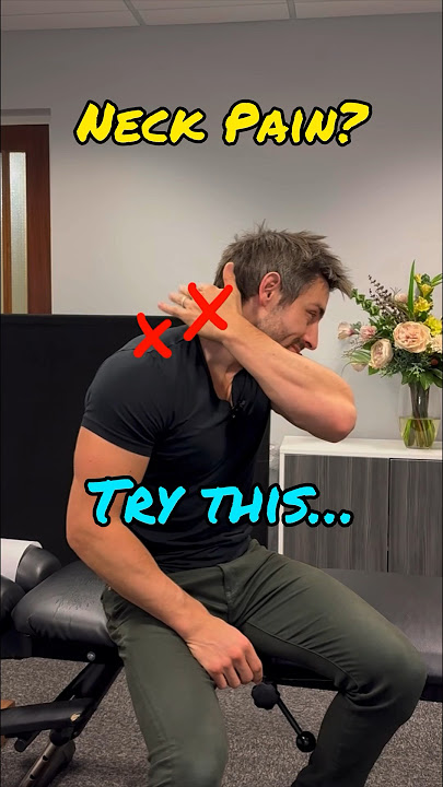 Here is how to get rid of neck pain with one stretch. #neckpain #neckpainrelief #neckpainstretch ￼