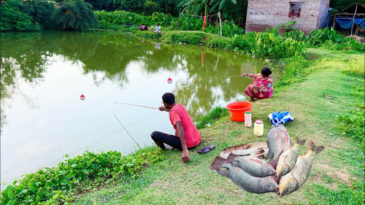 Fishing Video || We should learn all the fishing techniques from our grandfather & grandmother