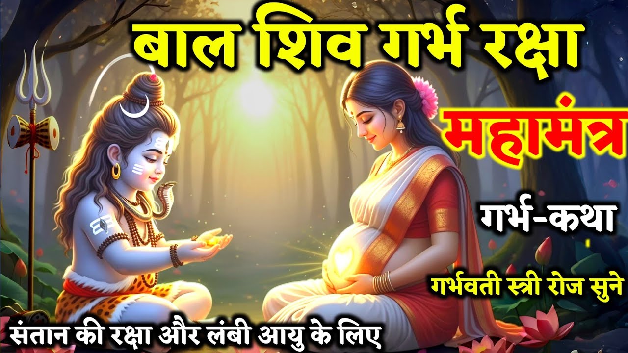 गर्भवती माताओं के लिए बाल शिव गर्भ रक्षा महामंत्र |Garbh sanskar | garbh Geeta| garbh Katha