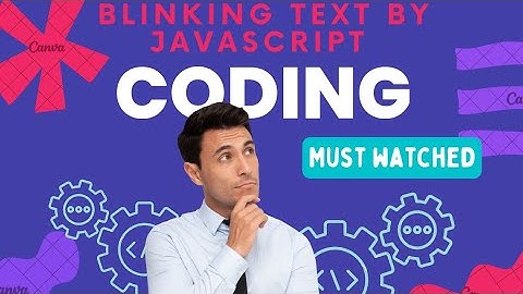 Blinking text by Javascript #coding #html #javascript javascript @codingwithpushpendra #css