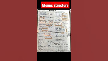 Atomic structure short notes | iit jee #shorts