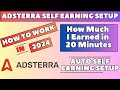 Adsterra direct link earning live proof  adsterra earning trick  adsterra self click account ban