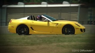 Ferrari 599 sa aperta around track