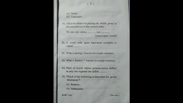 3rd semester communicative English questions