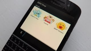 BBM Stickers on BlackBerry 10