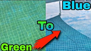 How To EASILY Clean a GREEN Above Ground Pool QUICKLY‼