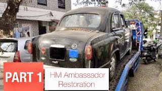 My Ambassador car ( Restoration review)  2019 Vlog ( Part 1)