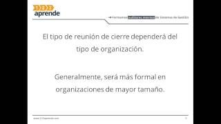 Auditor interno  Conclusiones y reunión de cierre