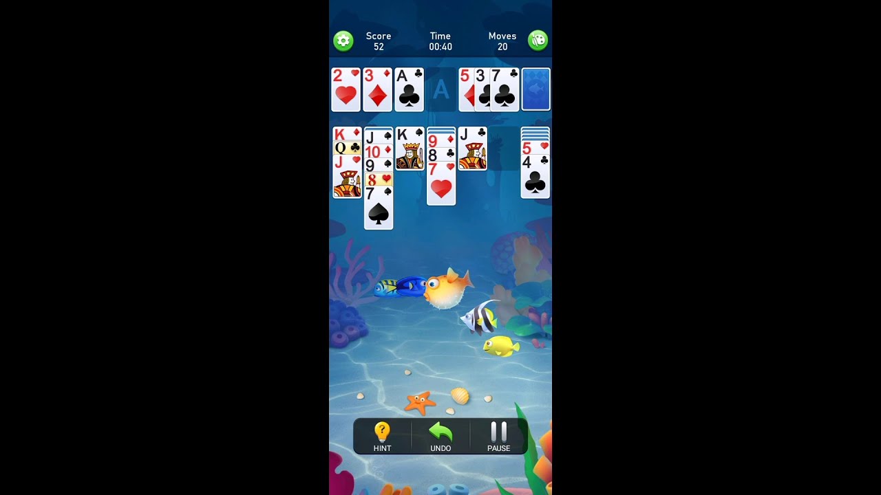 Solitaire Klondike Fish (by Solitaire Aquarium) - classic card game for  Android and iOS - gameplay. 