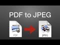 How to Convert a PDF to a JPEG on a Mac