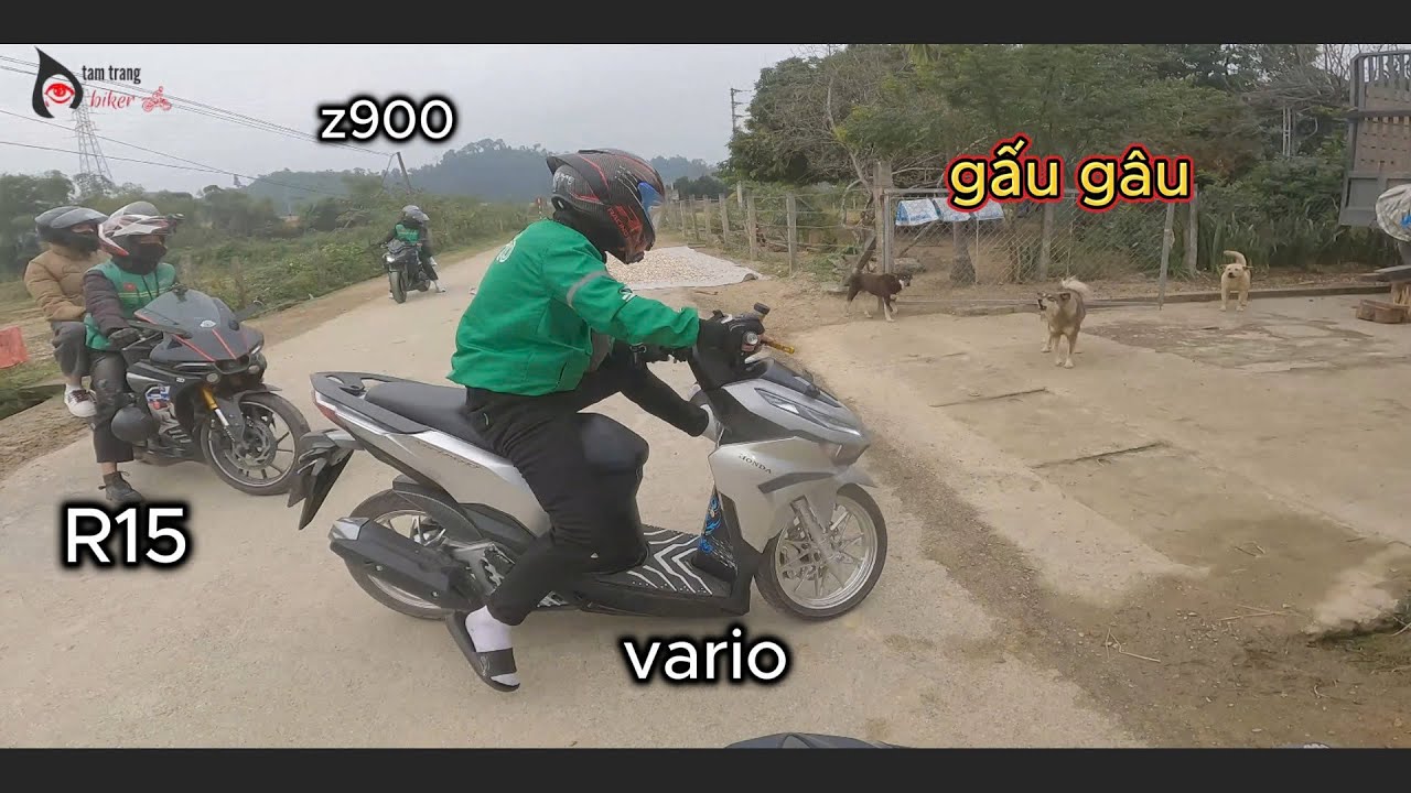 Đi tour cùng những người bạn z900 , r15 , winer , vario